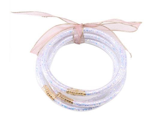 Pulseras de Silicona con Brillo y Gel Brillante - Diseño Redondo