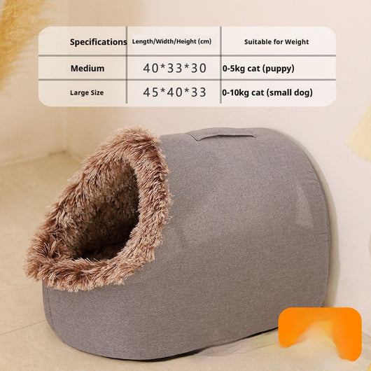 Cama Felina Aislante Premium con Diseño Cerrado - Image 4