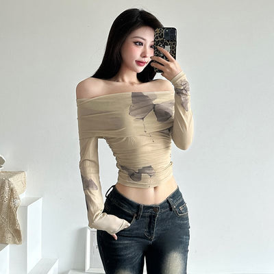Blusa Elegante Hombros Descubiertos para Mujer - Colección Otoño Temprano - Image 3