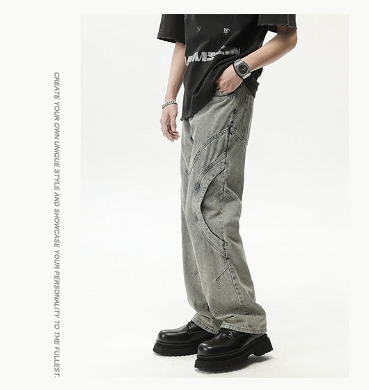 Jeans Rectos Holgados Resistentes para Hombre sin Elastano - Image 20