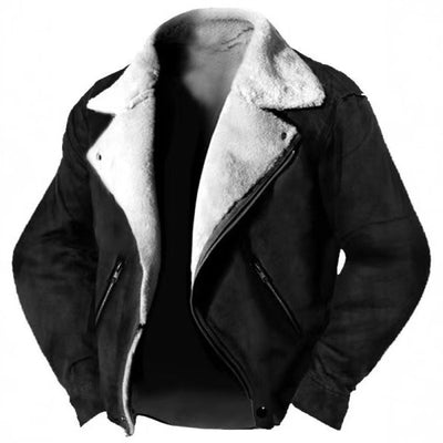 Chaqueta Casual con Cuello Tipo Polo y Cierre de Cremallera - Abrigo Acolchado con Forro de Pelaje - Image 5