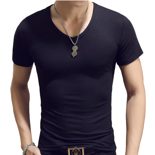 Playera Básica Coreana de Manga Corta - Diseño Minimalista Versátil - Image 2