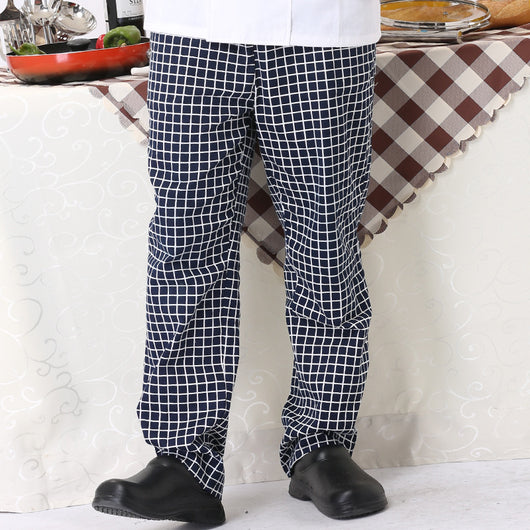 Pantalones Chef a Rayas con Cintura Elástica para Cocina y Comedor - Image 11
