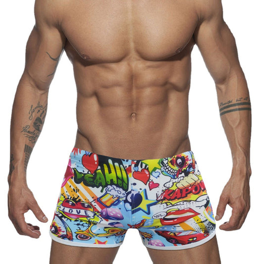 Bóxers de Baño con Estampado Cartoon Divertido para Hombre