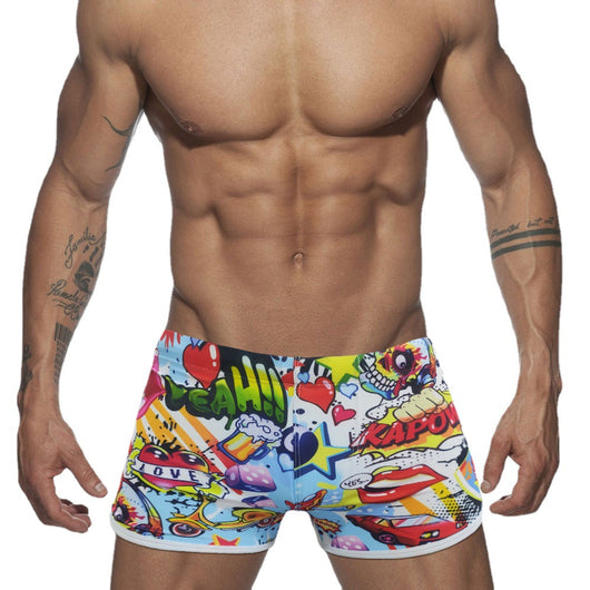 Bóxers de Baño con Estampado Cartoon Divertido para Hombre