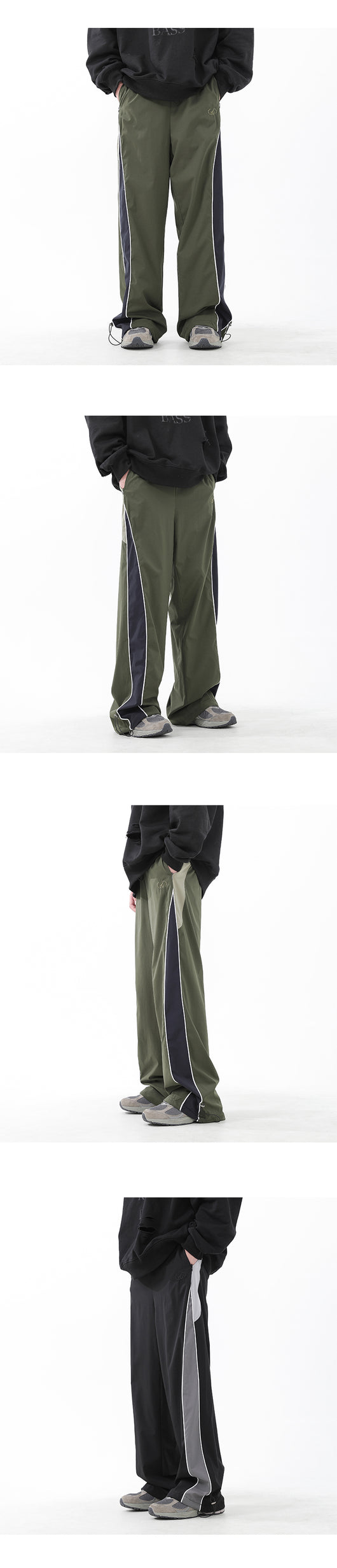 Pantalones Escolares Clásicos con Rayas Laterales para Hombre - Image 10
