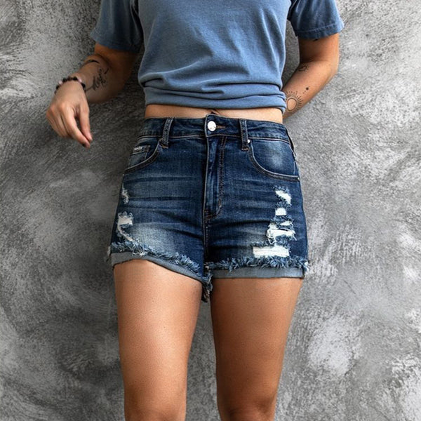 Shorts Vaqueros Rotos con Stretch - Estilo Hot Pants - Image 3