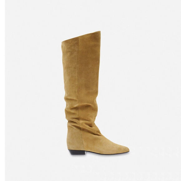 Botas Vaqueras Puntiagudas de Lujo Retro para Mujer
