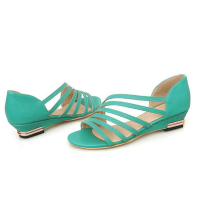 Sandalias Casuales para Mujer con Tacón Cuña Plano y Tiras Finas - Comodidad de Verano - Image 6