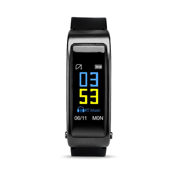 Pulsera Inteligente con Auriculares Bluetooth 2 en 1 y Monitor Cardíaco