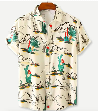Camisa Hawaiana de Manga Corta con Solapa - Image 24