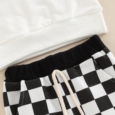 Conjunto Infantil Cuadros con Suéter y Pantalón Largo - Image 10