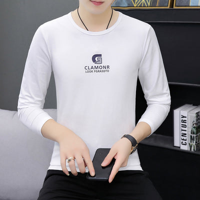 Camiseta Oversized de Algodón para Hombre - Manga Larga Suelta - Image 4