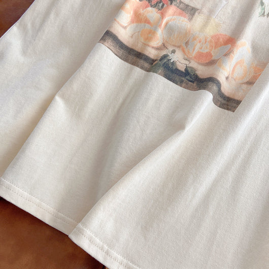 Playera Holgada Cuello Redondo con Estampado - Image 13