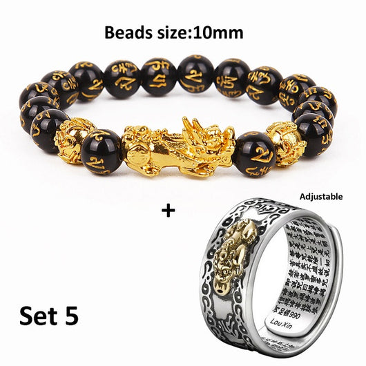 Pulsera y Anillo Pixiu Feng Shui Unisex - Atrae Prosperidad y Abundancia - Image 6