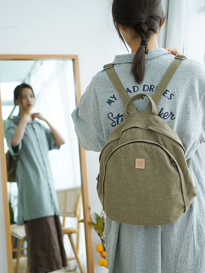 Mochila de Tela Minimalista para Estudiantes y Profesionales - Image 4