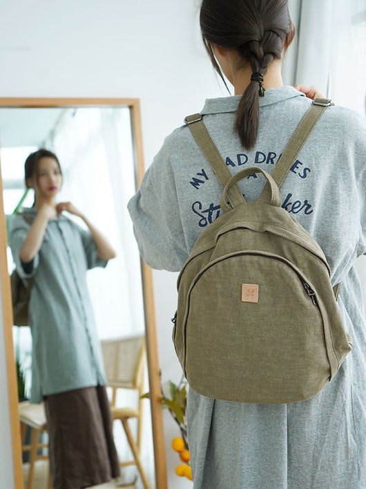 Mochila de Tela Minimalista para Estudiantes y Profesionales - Image 4
