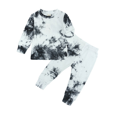 Traje de Baño Tie-Dye con Tira Lateral para Niños y Niñas - Image 5
