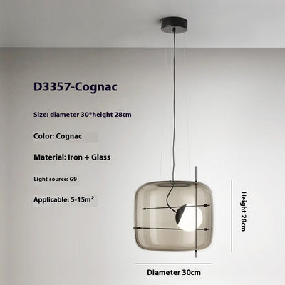 Lámpara de Techo Minimalista Moderna en Vidrio para Dormitorio - Image 7