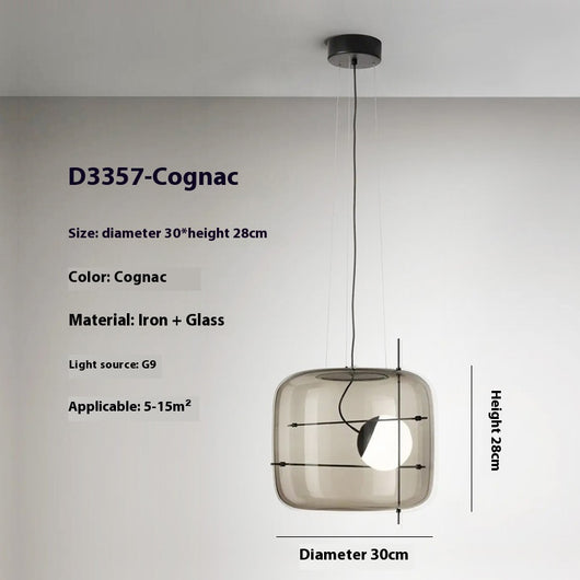 Lámpara de Techo Minimalista Moderna en Vidrio para Dormitorio - Image 7