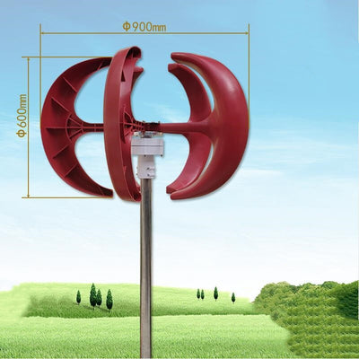 Generador Eólico Miniatura 300W Diseño Linterna Roja - Image 3
