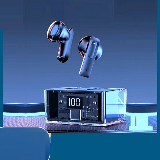 Auriculares Bluetooth True Wireless con Estuche Cápsula Espacial Transparente - Image 12