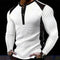 Sudadera Hombre Manga Larga Diseño Jacquard Patchwork Corte Holgado