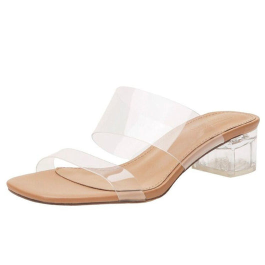 Sandalias Tacón Alto Transparente Piel de Oveja para Mujer - Verano - Image 12