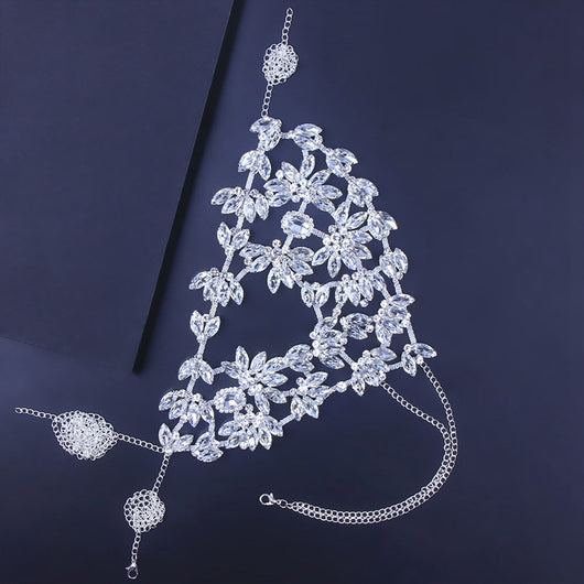 Máscara de Rhinestones Exagerada para Fiestas y Eventos - Image 3