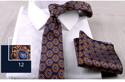 Combo Corbata y Pañuelo de Bolsillo para Hombre Profesional - Image 13