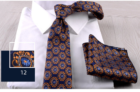 Combo Corbata y Pañuelo de Bolsillo para Hombre Profesional - Image 13