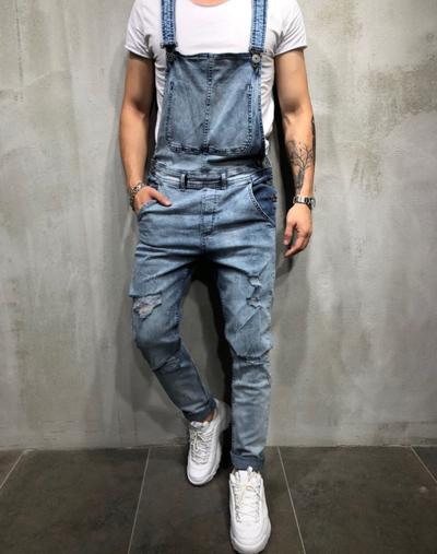Enterizo Denim Sling con Rotos Desgarrados - Image 12