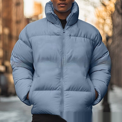 Chaqueta Acolchada de Plumón con Forro Polar para Hombre - Image 3