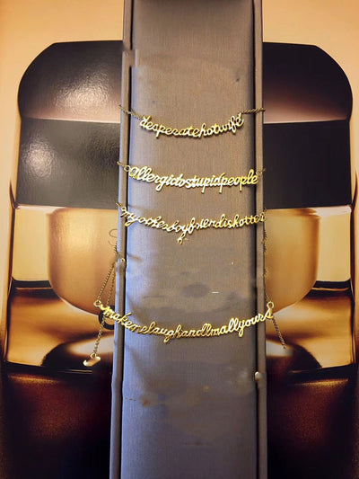 Collar de Letras Sonrisa con Mensaje Positivo - Image 2