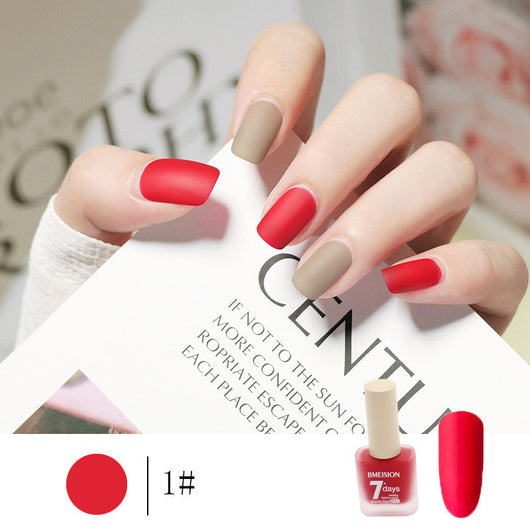 Esmalte de Uñas Mate Nude sin Horno de Secado Rápido - Image 3