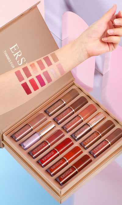 Set de 12 Brillos Labiales de Larga Duración con Acabado Mate - Image 13