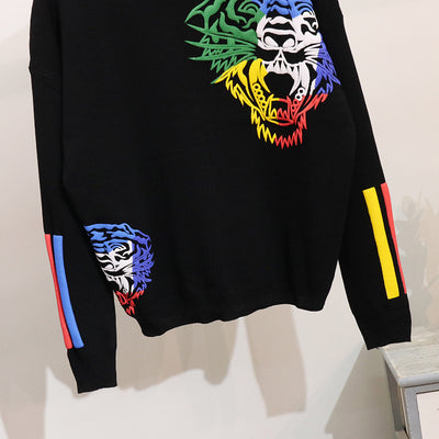 Conjunto de Pantalón y Blusa Tejida con Estampado de Tigre para Mujer - Image 9