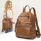 Mochila de Couro Macio de Grande Capacidade - Design Moderno para Mulheres