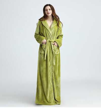 Bata Hooded de Terciopelo Mink para Hombre y Mujer - Image 3