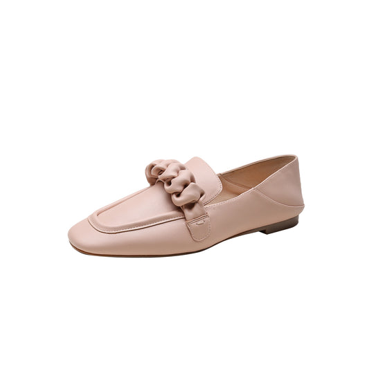 Zapatos Planos Cómodos de Punta Cuadrada para Mujer - Estilo Universitario - Image 3