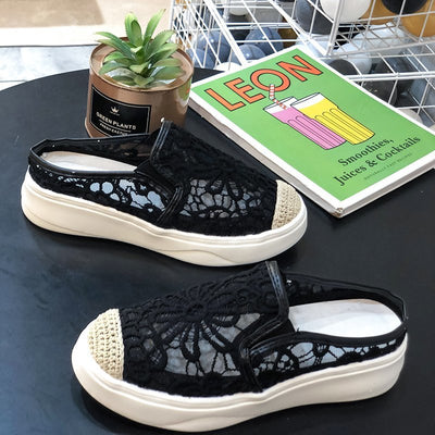 Zapatos de Moda Cómodos con Punta Redonda y Tejido Transpirable - Image 8