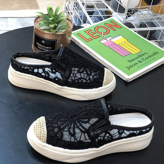 Zapatos de Moda Cómodos con Punta Redonda y Tejido Transpirable - Image 8