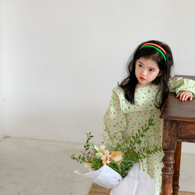 Vestido Infantil Estilo Occidental con Flores - Image 12