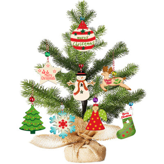 Adorno Navideño de Árbol en Madera Rústica - Image 17