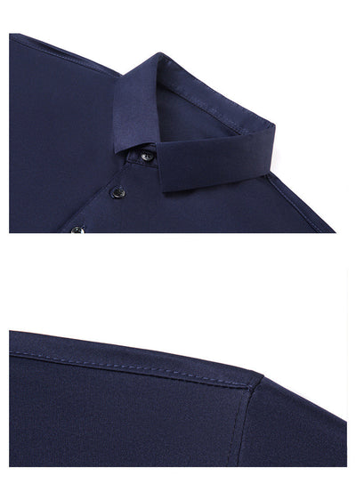 Camisa de Manga Larga con Bolsillo Solapa para Hombre - Image 13