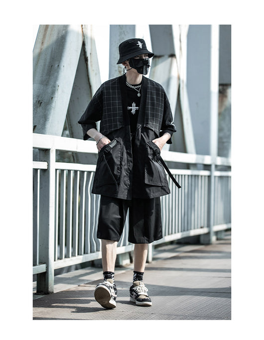 Camisa Retro Suelta con Costuras Reforzadas y Manga Tres Cuartos para Hombre - Image 14