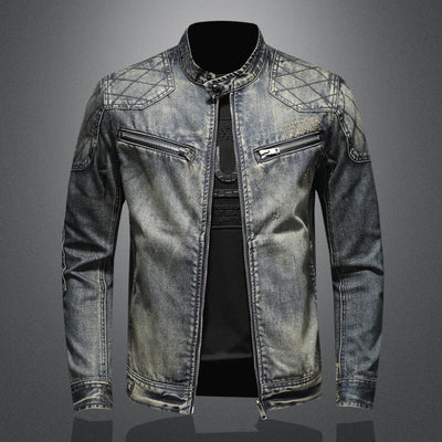 Chaqueta Vintage con Cierre de Cremallera para Hombre - Image 10