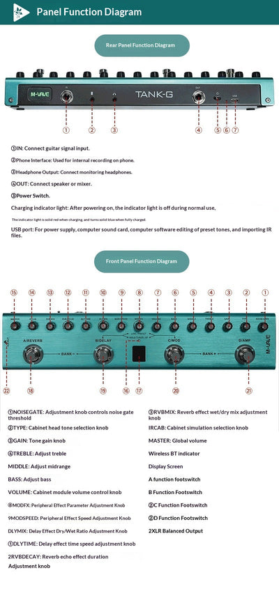Procesador de Efectos Multiefectos para Guitarra Eléctrica - Image 16
