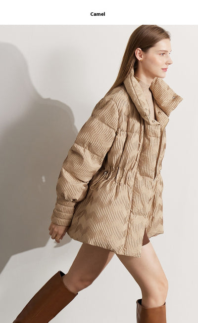 Chaqueta Acolchada Mujer Cuello Alto con Grafeno Tecnológico Negro - Image 11