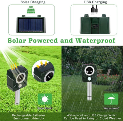 Repelente Ultrasónico Solar para Perros y Aves con Carga y Voz - Image 15